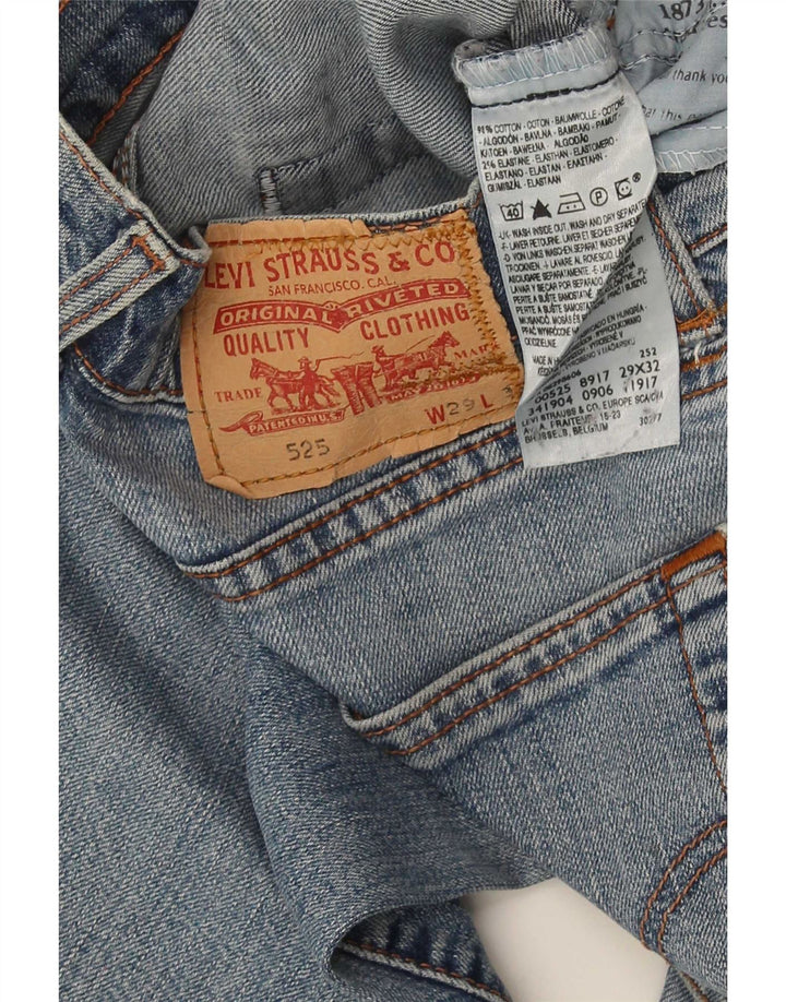 Levi's Masculino 525 Bootcut Jeans W29 L33 Azul Algodão