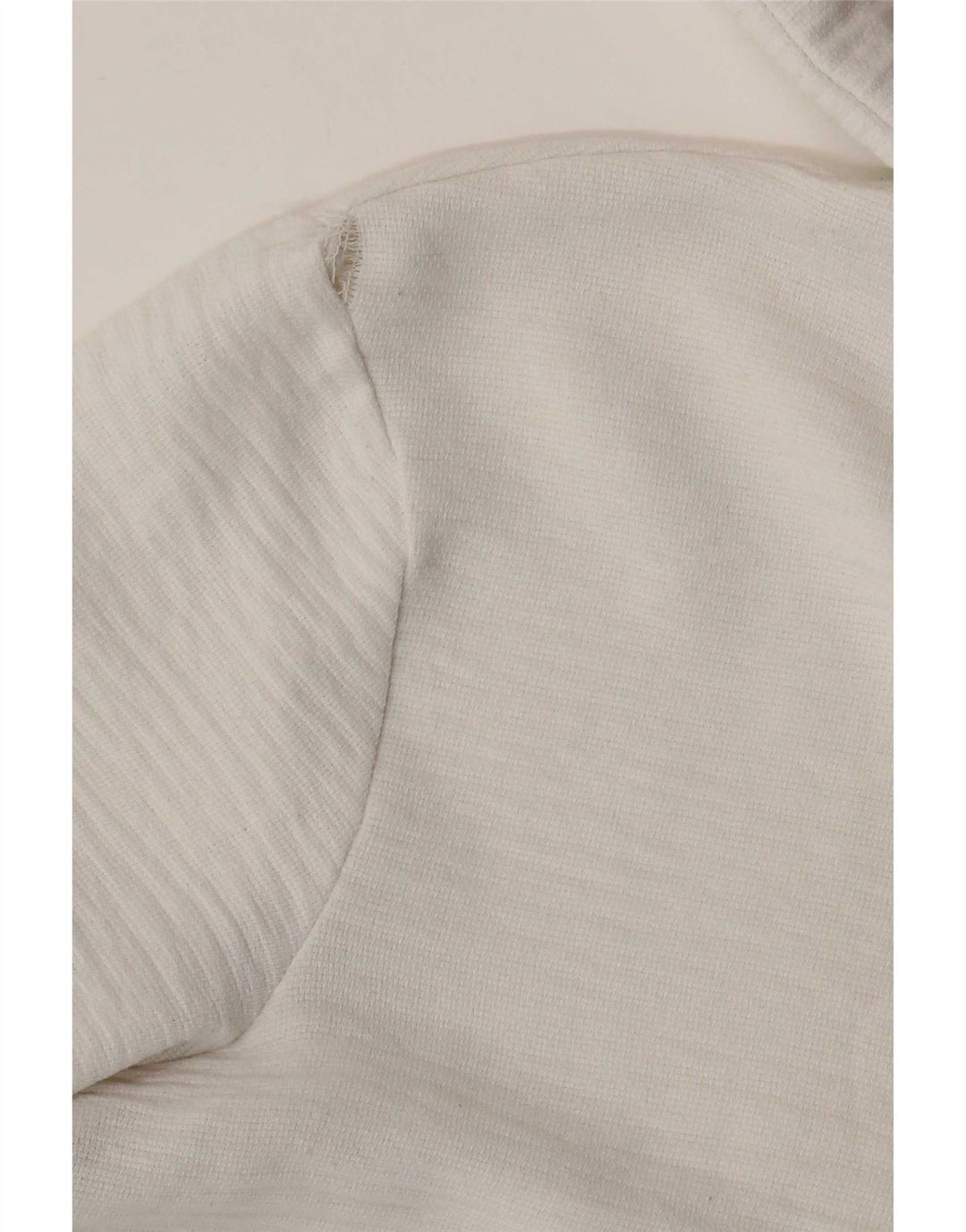 Top feminino Zara manga comprida UK 10 pequeno branco