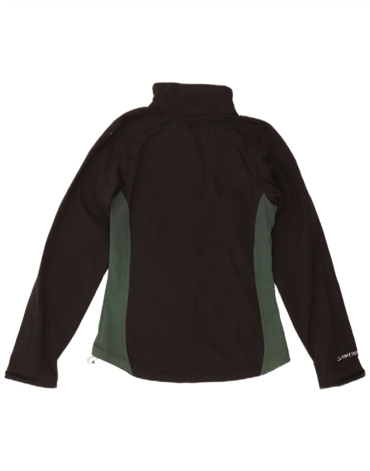 Jaqueta corta-vento feminina RAB UK 8 pequeno bloco colorido preto