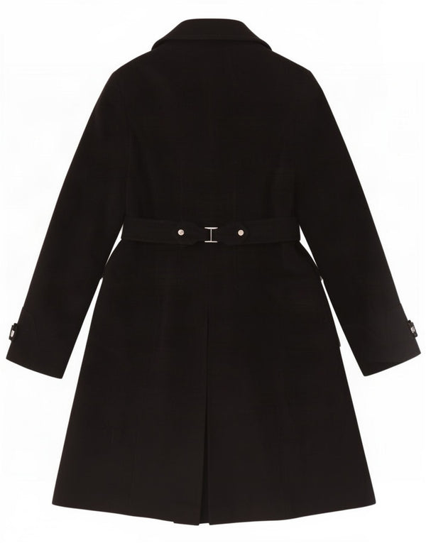 Sobretudo feminino Karen Millen UK 14 grande poliamida preta