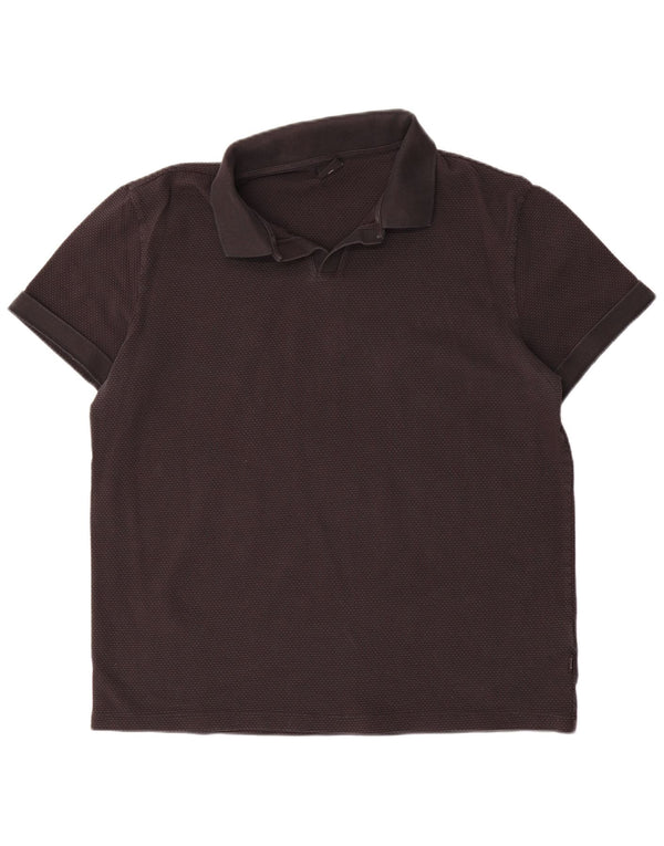 Camisa polo masculina Hugo Boss 3XL algodão preto