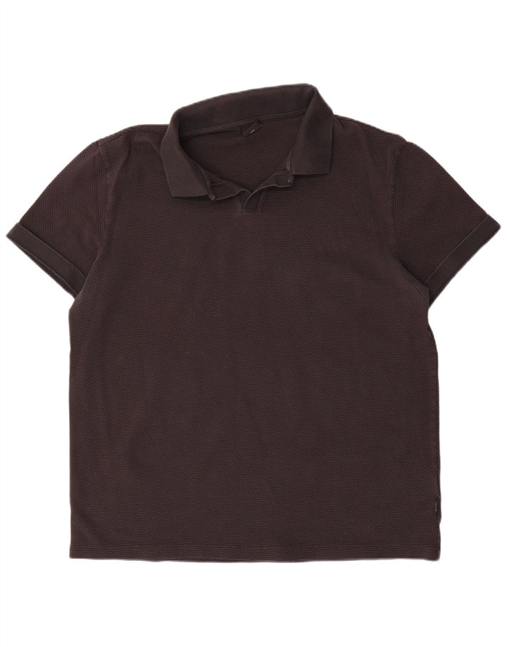 Camisa polo masculina Hugo Boss 3XL algodão preto