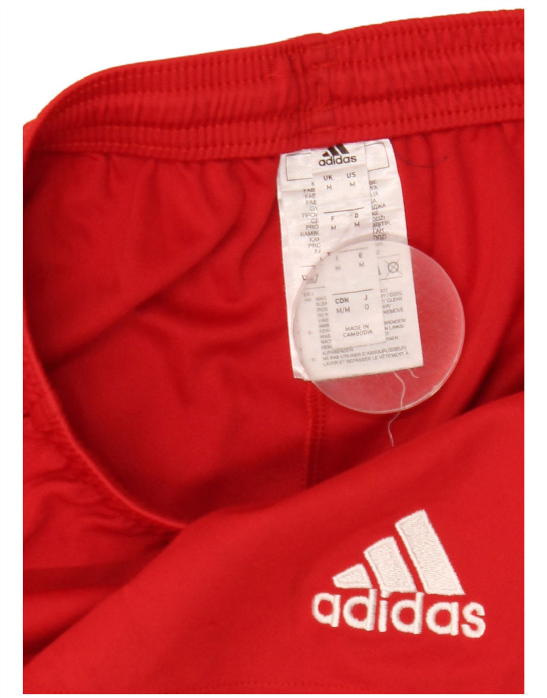 Adidas Mens Sport Shorts Médio Vermelho Poliéster Esportes