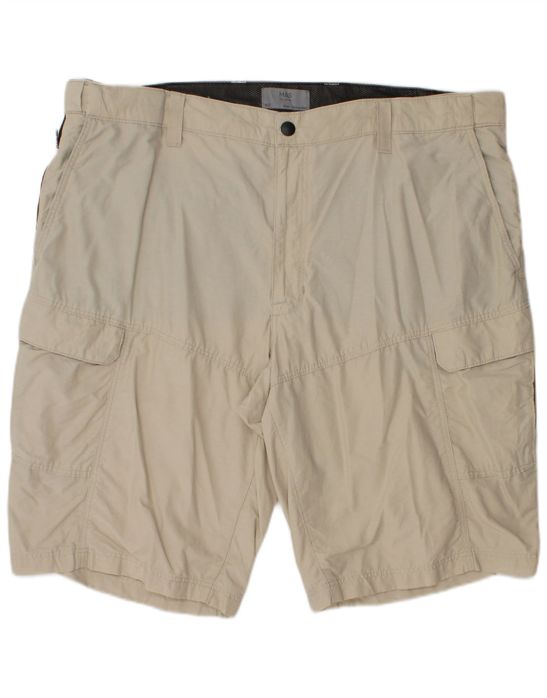 Shorts cargo masculino MARKS & SPENCER W42 2XL algodão bege