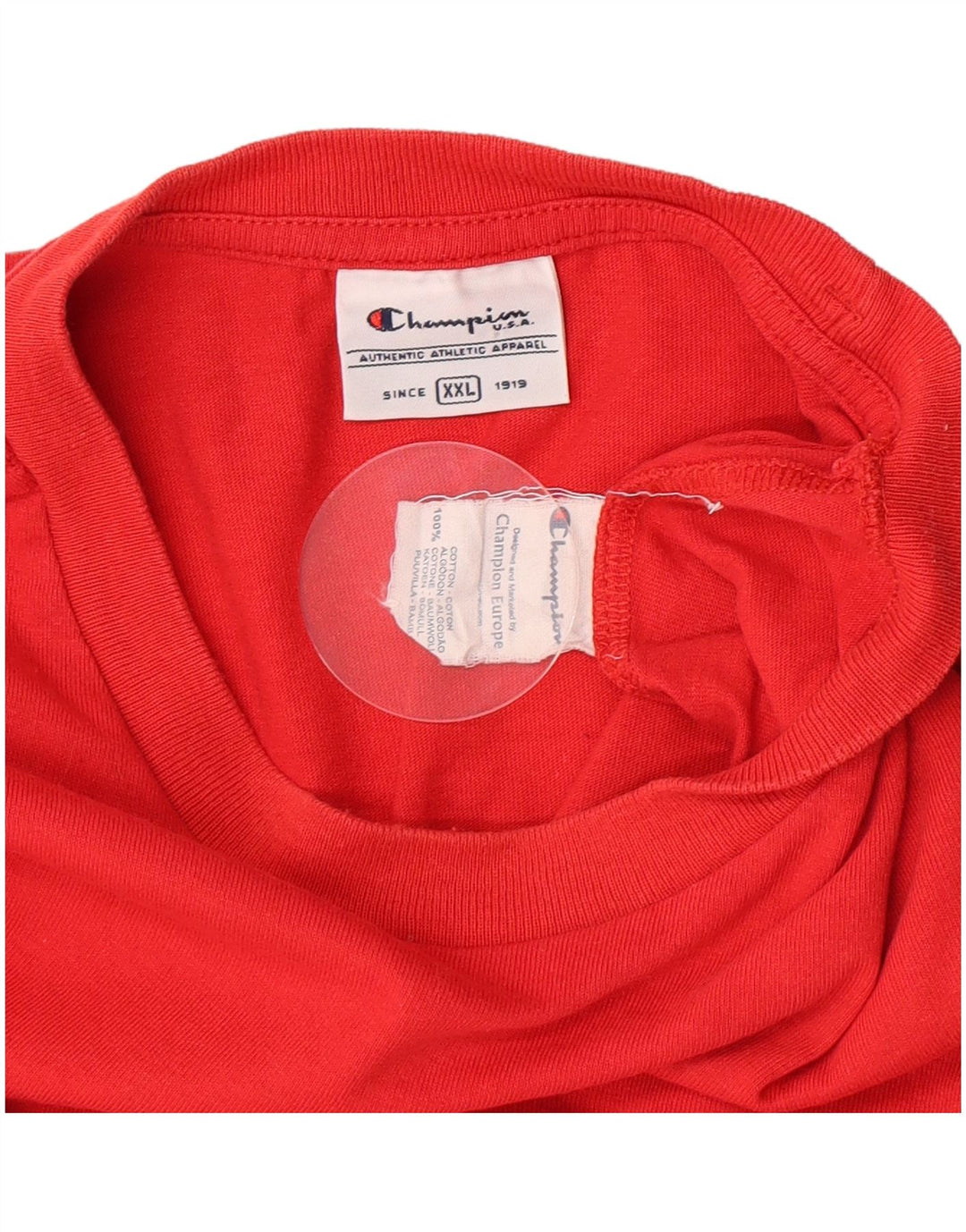 Colete masculino Champion 2XL de algodão vermelho