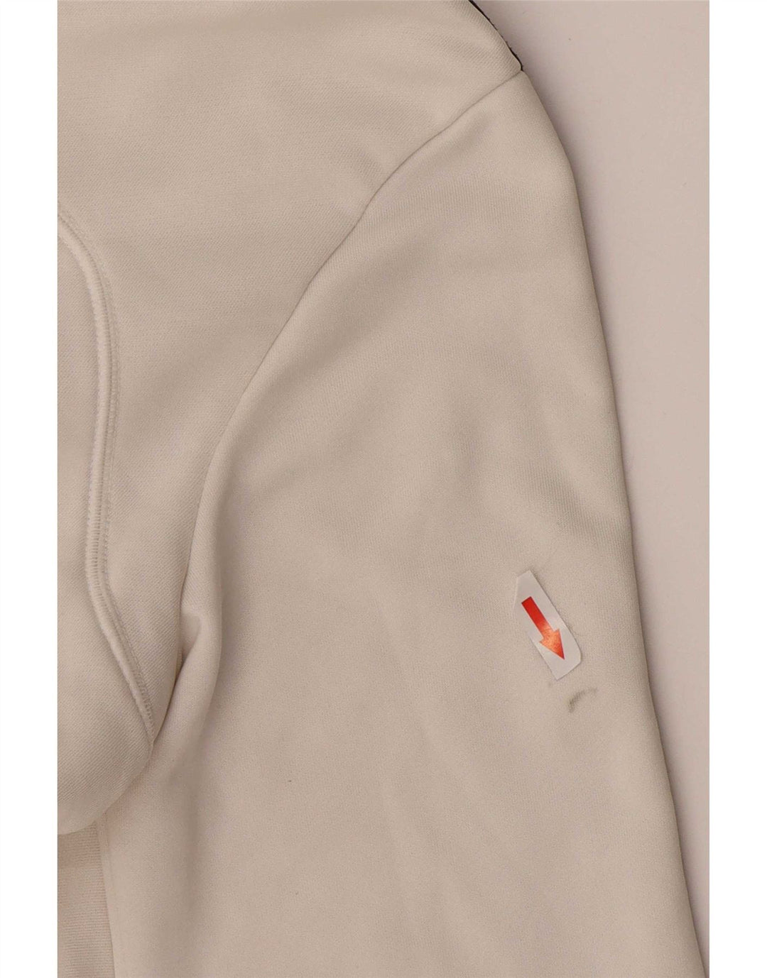 Adidas Womens Climalite Tracksuit Top Jacket UK 12/14 Médio Branco