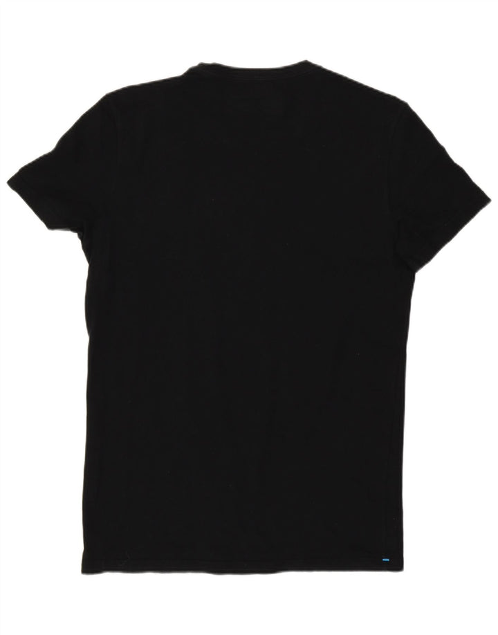 Camiseta masculina Columbia pequena de algodão preto
