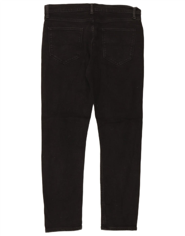 Marks & Spencer Mens Jeans Slim W34 L31 Algodão Preto