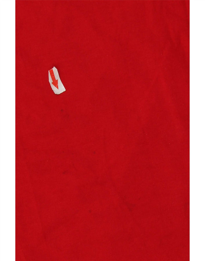 Camiseta gráfica masculina Hugo Boss grande algodão vermelho
