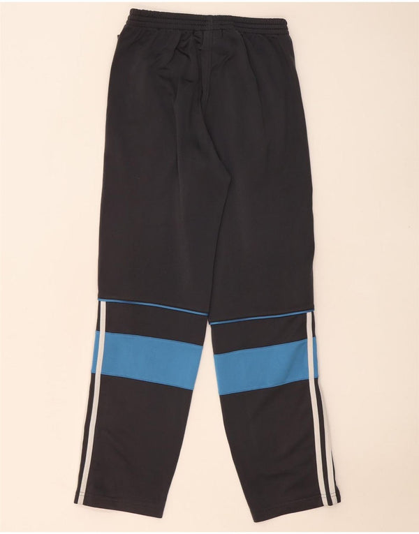 Calças de treino Adidas meninos 11-12 anos cinza colorblock poliéster