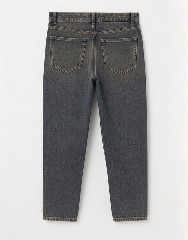 Zara Mens Distressed Tapered Jeans EU 40 Médio W31 L27 Azul Algodão