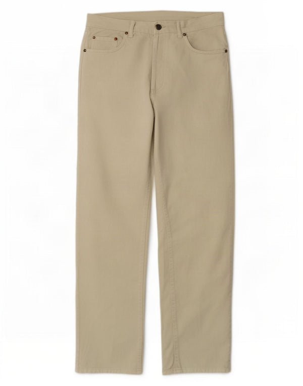 Carrera Mens Straight Jeans W36 L33 Algodão Bege