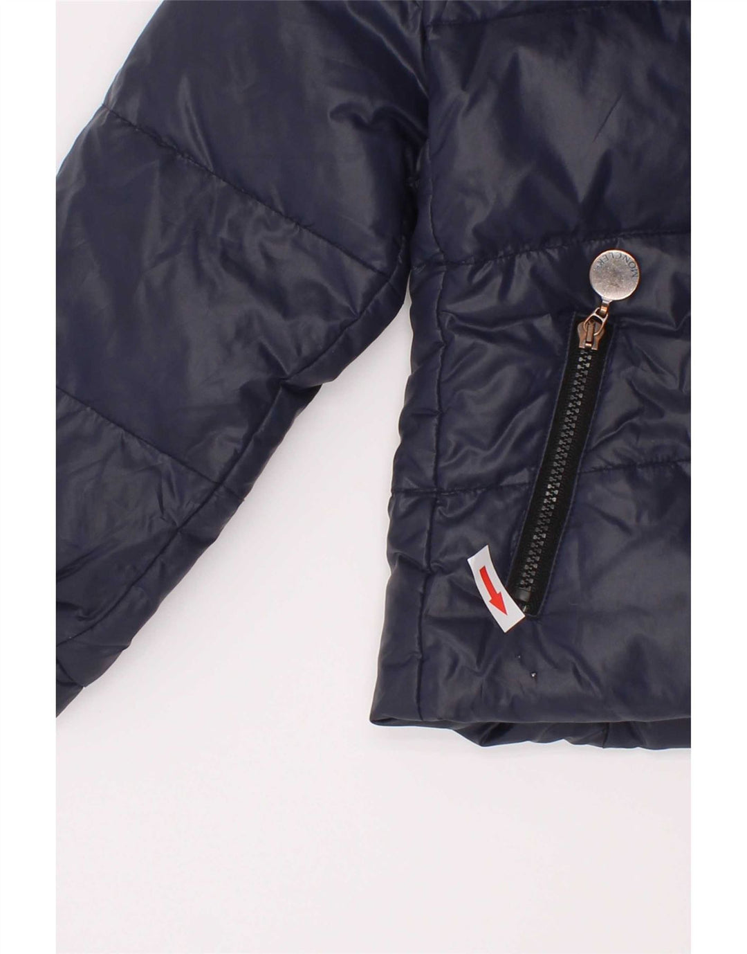 Jaqueta Moncler Baby Boys acolchoada 18-24 meses azul marinho poliamida