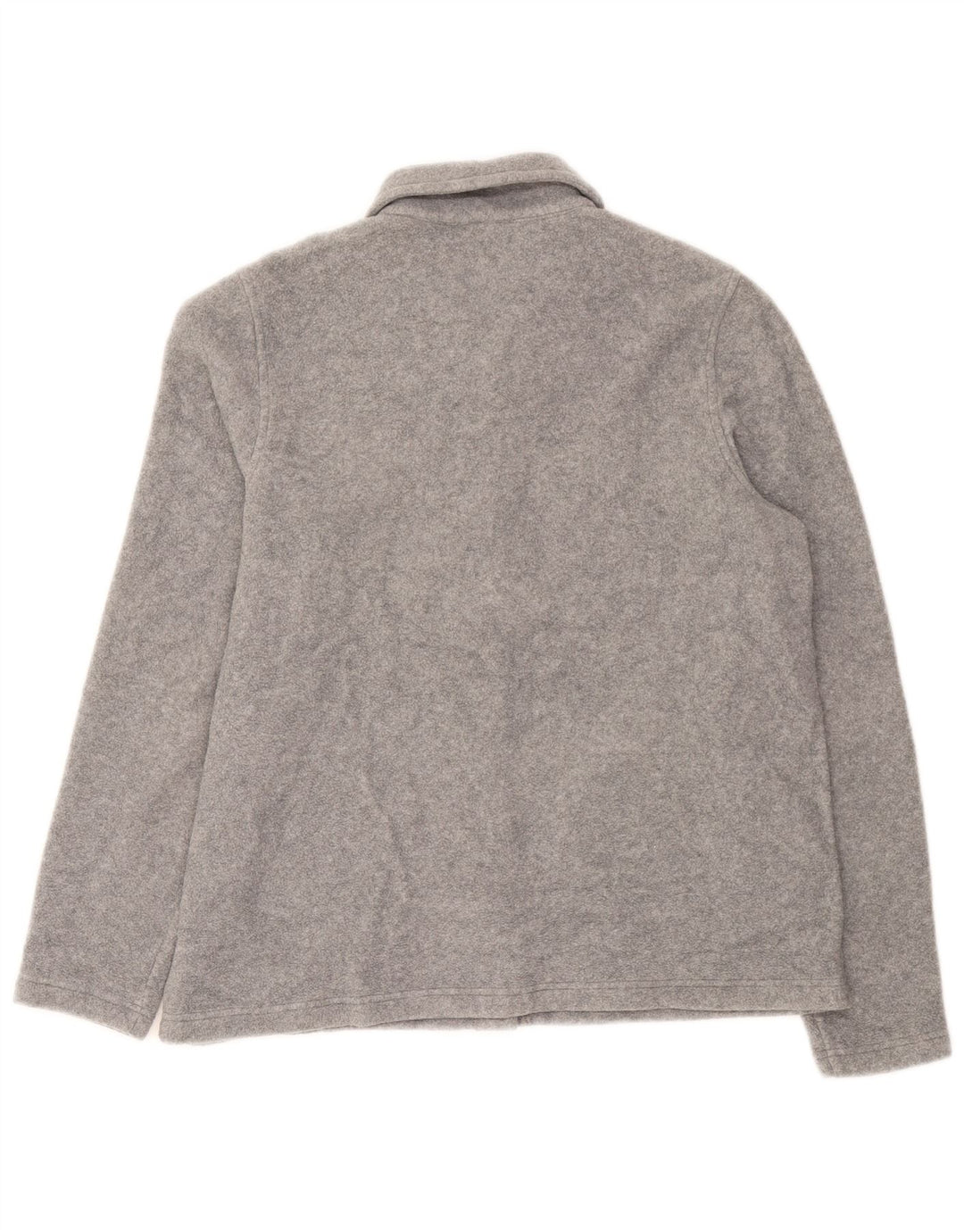 Jaqueta de lã feminina L.L.Bean UK 14 poliéster cinza médio