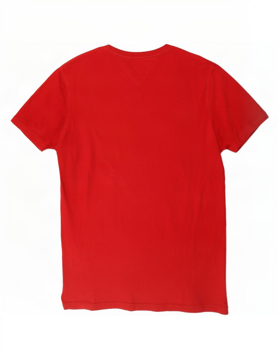 Camiseta masculina Tommy Hilfiger com estampa gráfica pequena de algodão vermelho