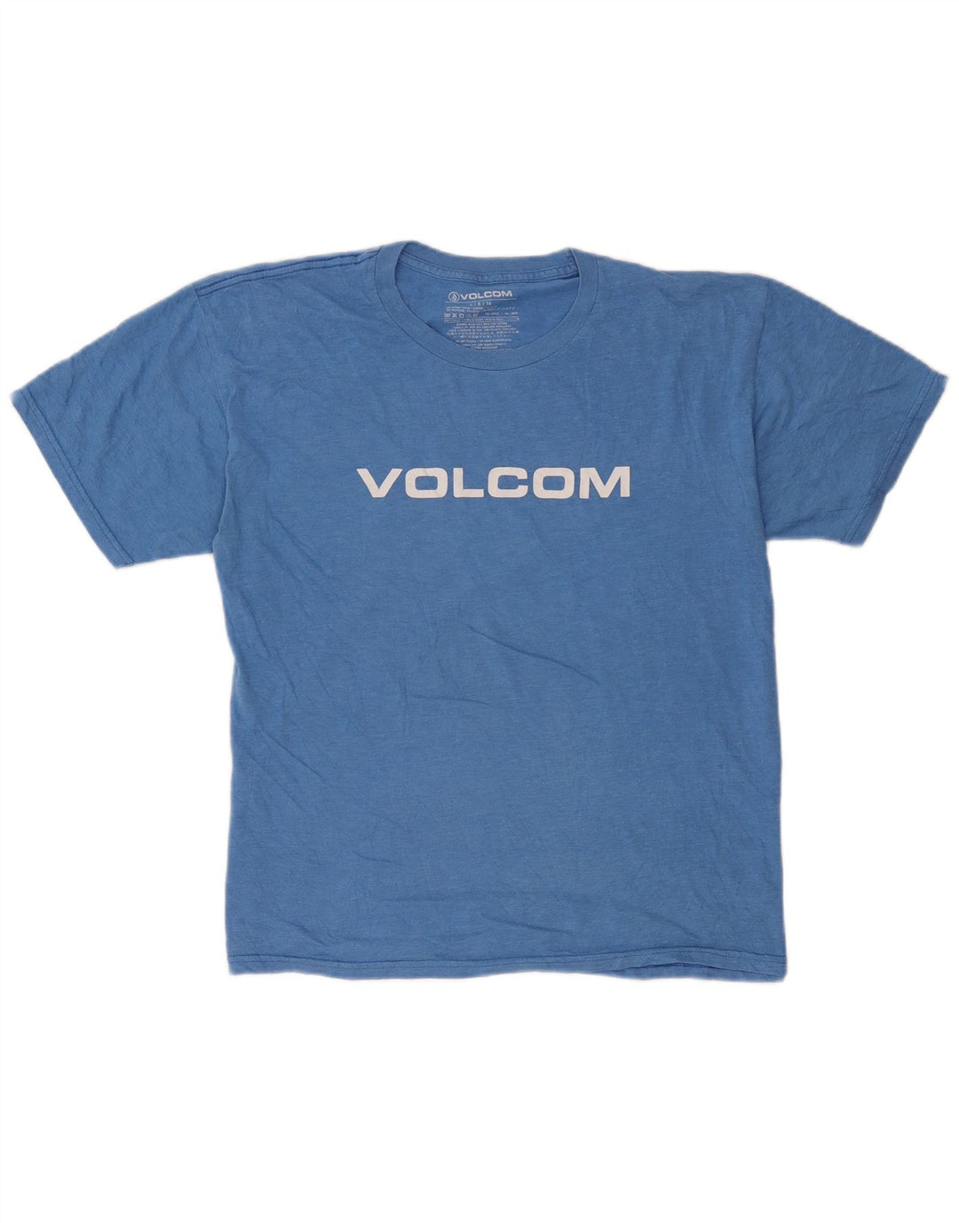 Camiseta masculina gráfica Volcom grande algodão azul