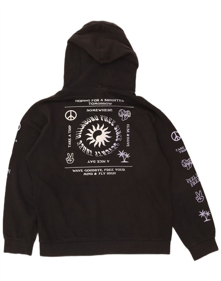 Suéter com capuz gráfico masculino BILLABONG preto médio