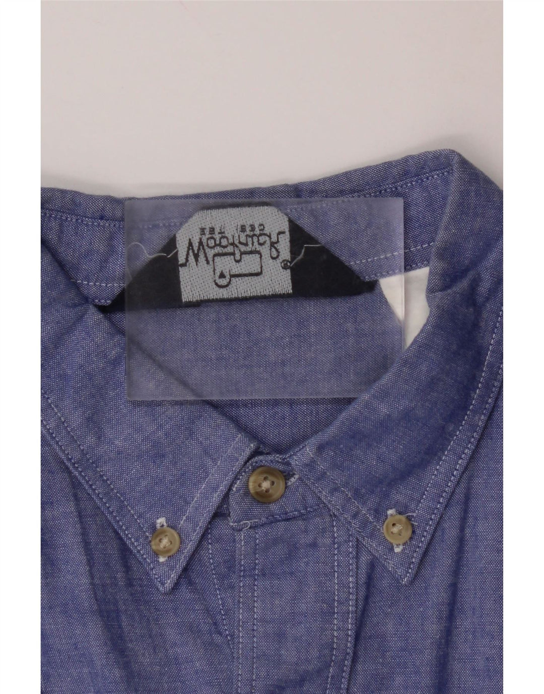 Camisa masculina de manga curta VINTAGE XL azul