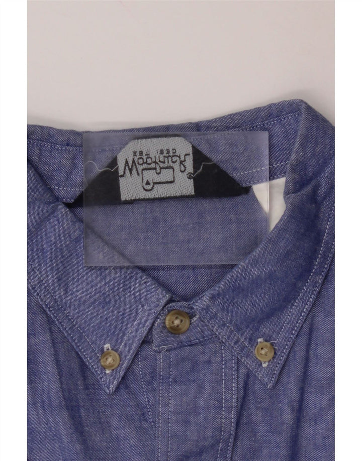 Camisa masculina de manga curta VINTAGE XL azul