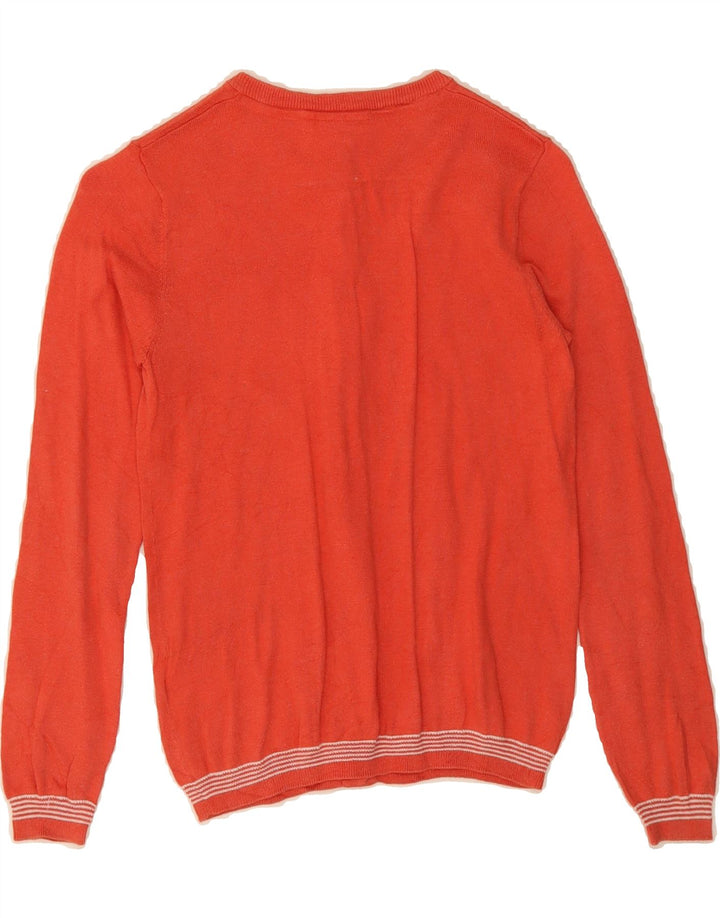 LACOSTE Girls Cardigan Sweater 11-12 Years Orange Cotton Vintage Lacoste and Second-Hand Lacoste from Messina Hembry 