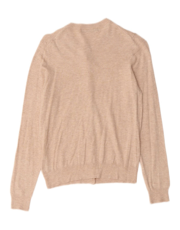 Suéter cardigã feminino Marks & Spencer Reino Unido 12 médio rosa manchado