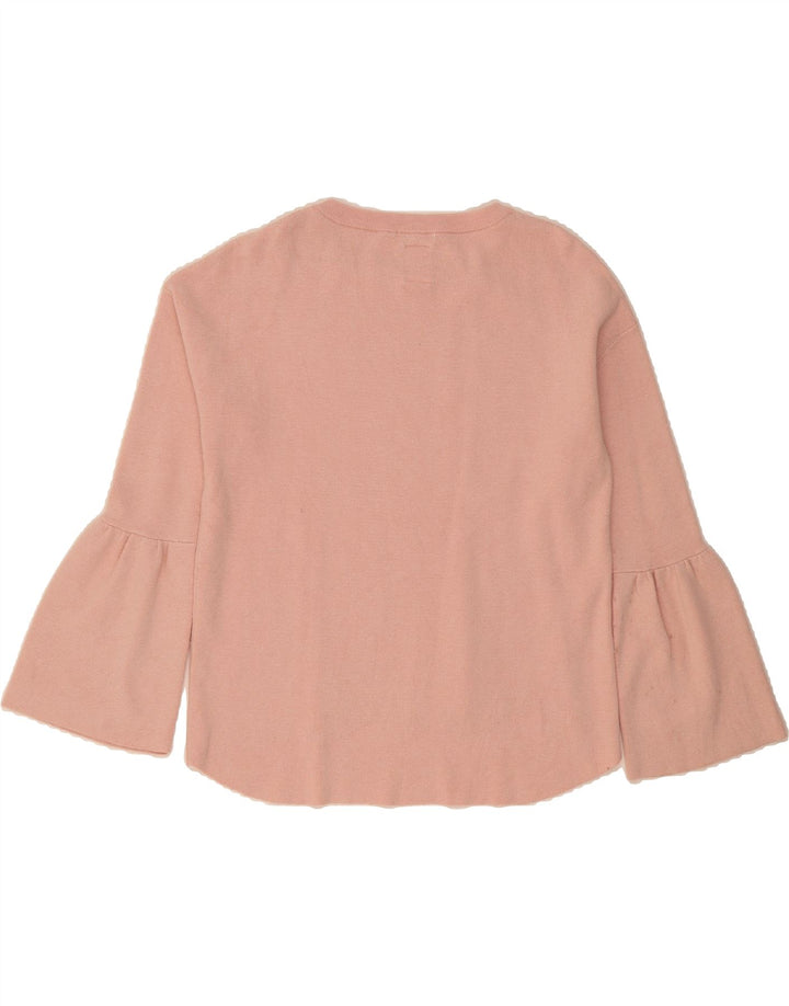ZARA Girls Crew Neck Jumper Sweater 13-14 Years Pink Vintage Zara and Second-Hand Zara from Messina Hembry 