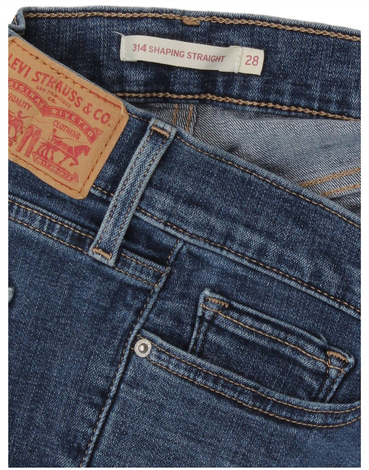 Calça jeans feminina Levi's 314 Shaping Straight W28 L27 Azul