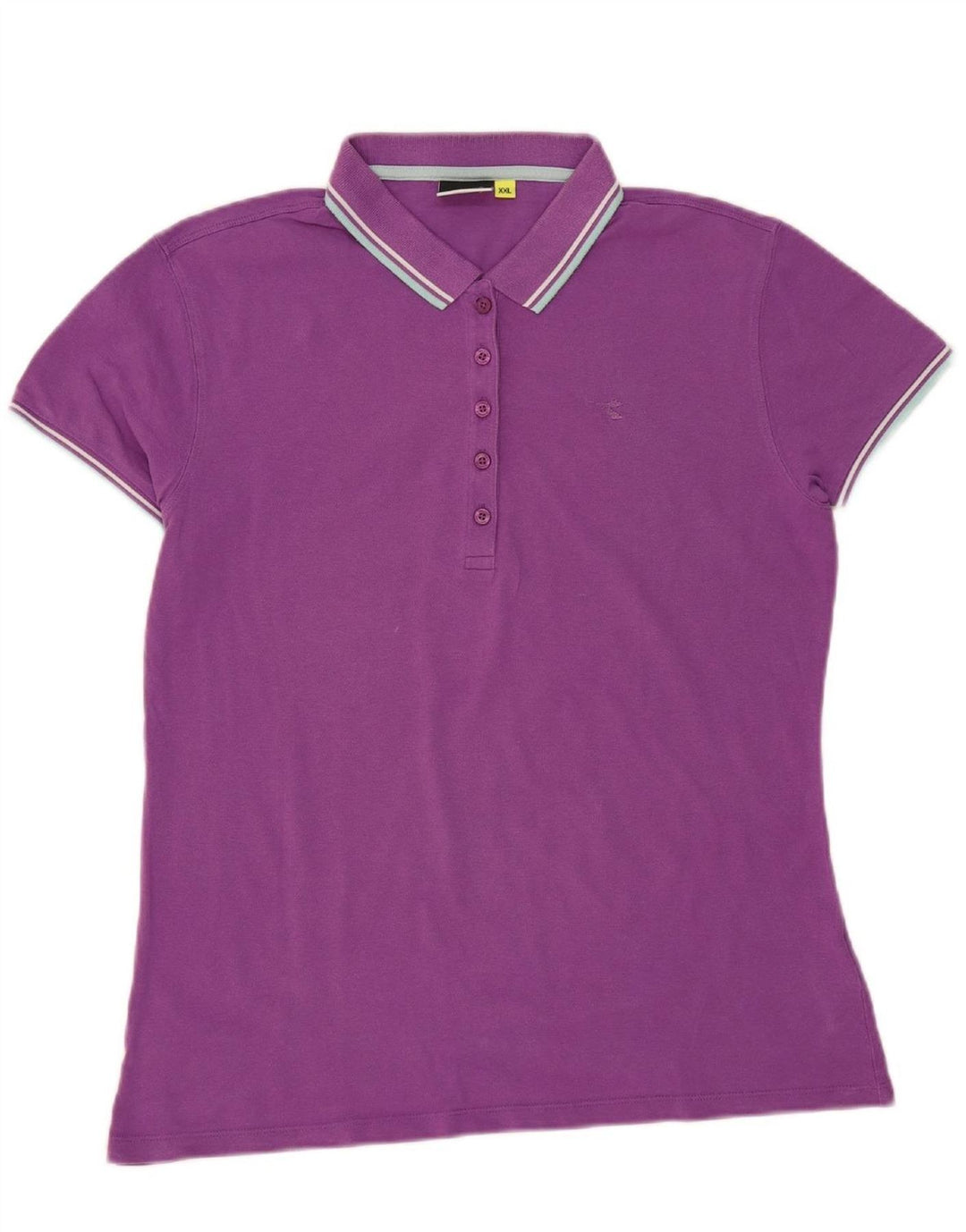 Camisa polo feminina DIADORA UK 20 2XL algodão roxo