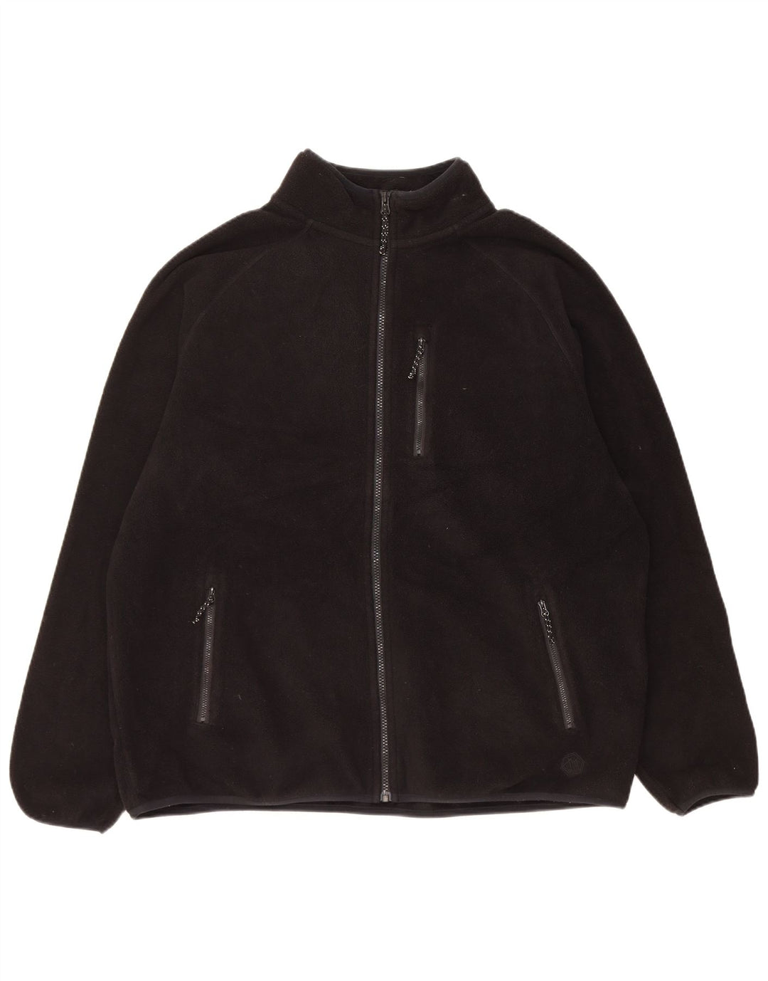 Jaqueta de lã masculina Marks & Spencer Reino Unido 42 XL poliéster preto