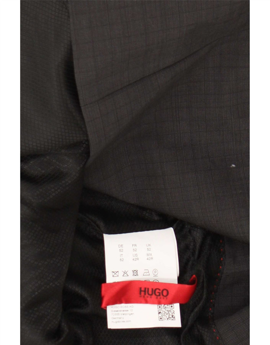 Jaqueta Blazer Masculina Hugo Boss com 2 Botões EU 52 XL Lã Virgem Cinza