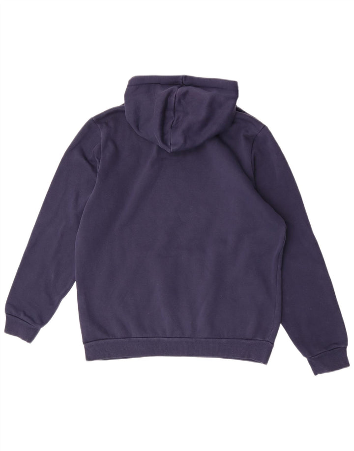 Puma masculino gráfico moletom com capuz médio algodão azul marinho