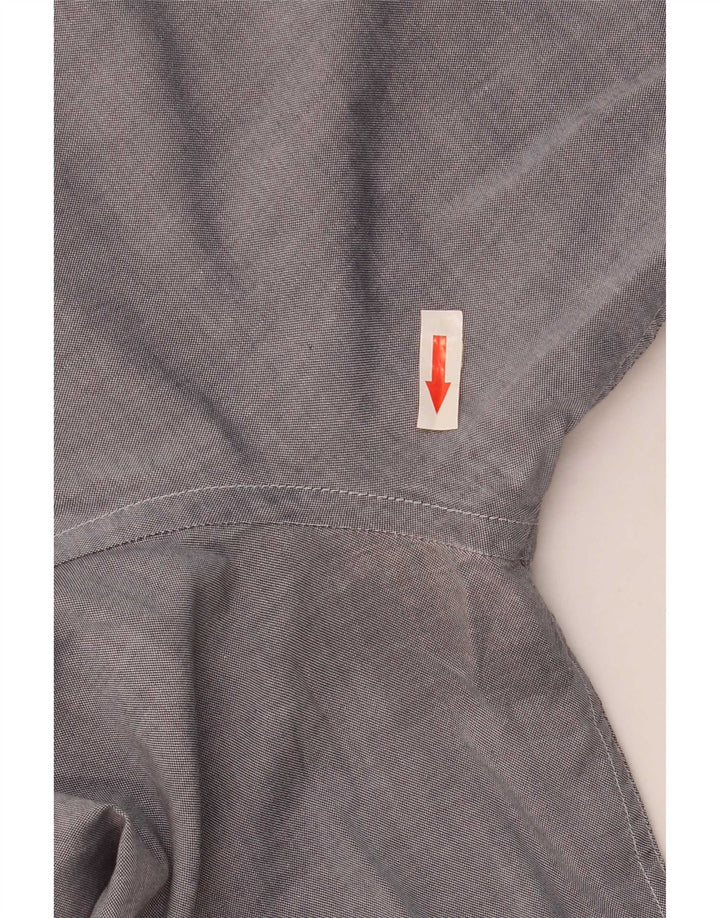 Camisa masculina Burberry pequena azul algodão