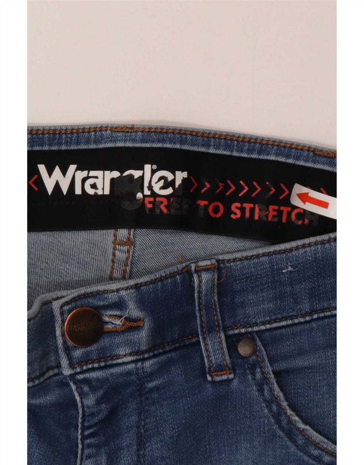 Wrangler Mens Larston Slim Jeans W30 L30 Azul Algodão