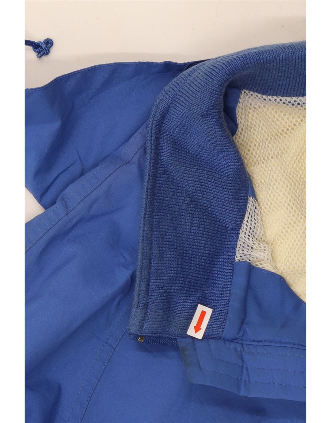 Jaqueta de chuva masculina Eddie Bauer com capuz Reino Unido 40 poliéster azul grande