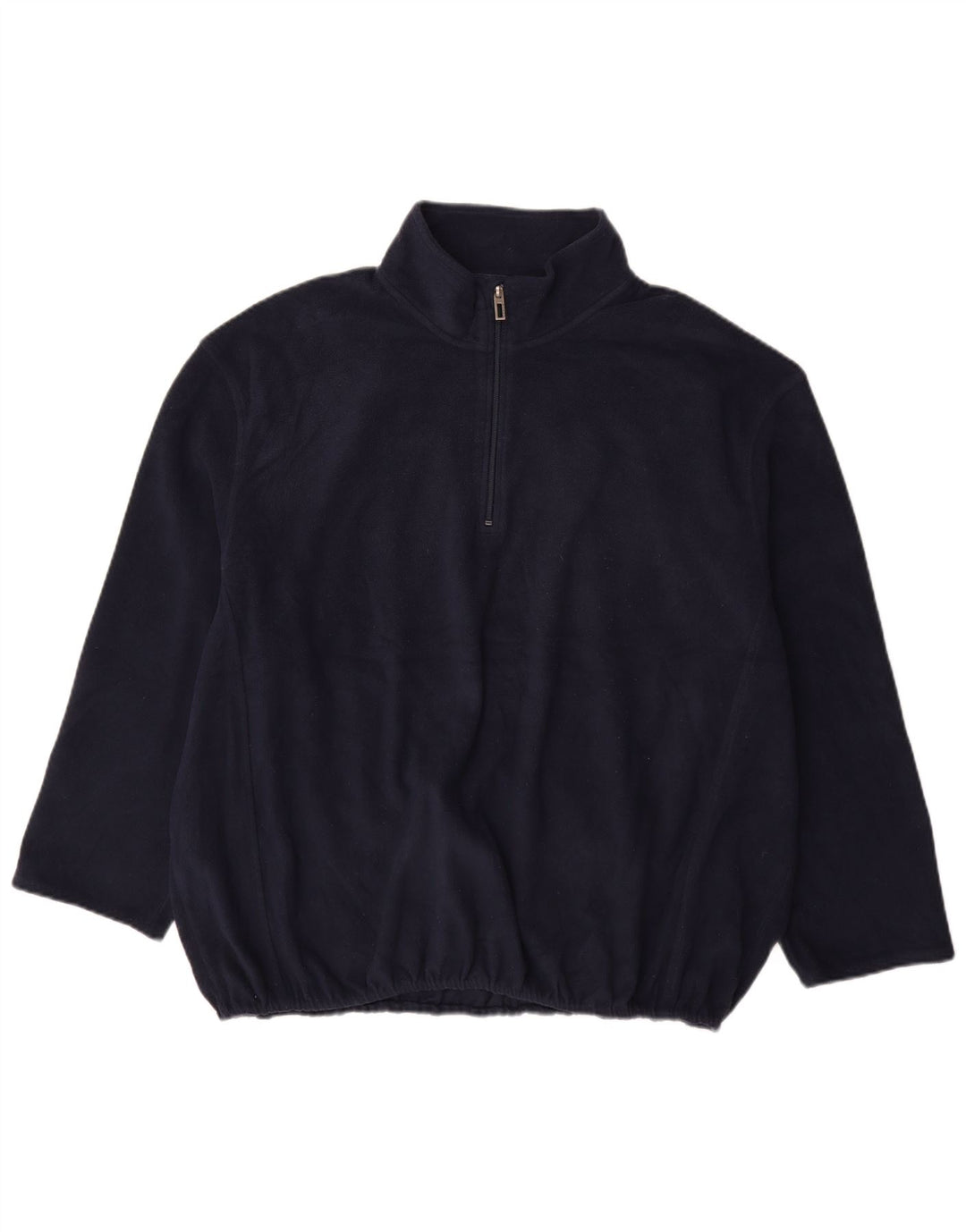 Suéter de lã masculino Canda com zíper e gola 3XL azul marinho