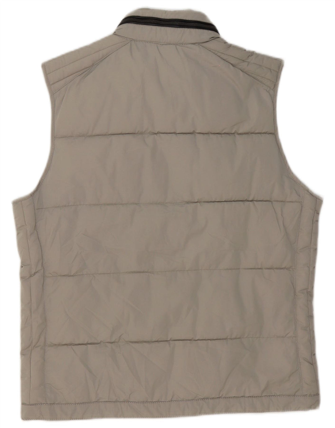 Colete acolchoado masculino Zara UK 40 grande cinza