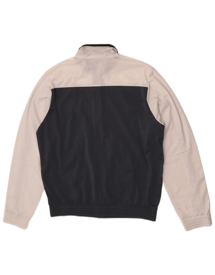 Jaqueta masculina de agasalho Champion grande poliéster colorblock azul marinho