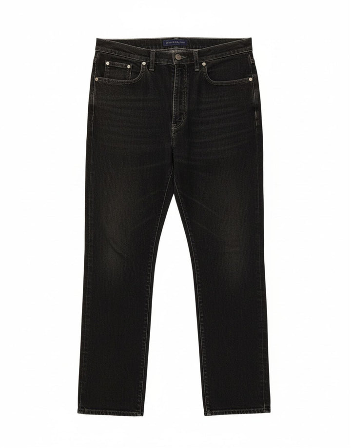 Jeans slim feminino TRUSSARDI W36 L26 algodão preto