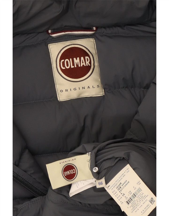 Jaqueta masculina acolchoada com capuz Colmar IT 56 XL cinza poliamida