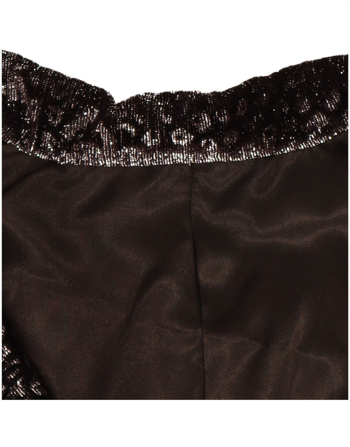 Jaqueta Blazer Feminina Vintage Reino Unido 14 Médio Preto Animal Print