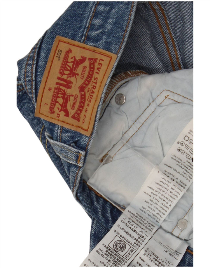 Levi's Masculino 501 Straight Jeans W32 L30 Azul Algodão