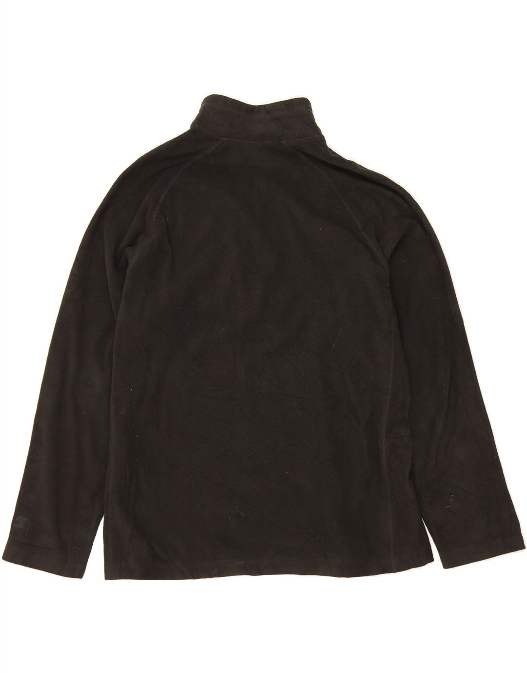 STARTER Mens Zip Neck Fleece Jumper Large Black Polyester Vintage Starter and Second-Hand Starter from Messina Hembry 