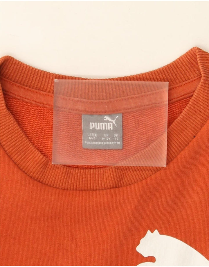 Suéter gráfico Puma Boys Graphic 11-12 anos laranja