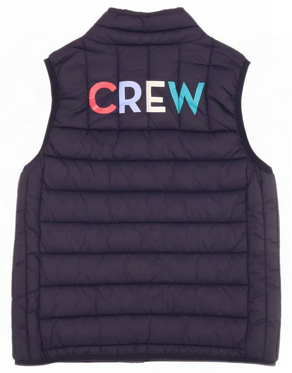 Crew Clothing Girls Graphic Colete acolchoado 6-7 anos Nylon azul marinho