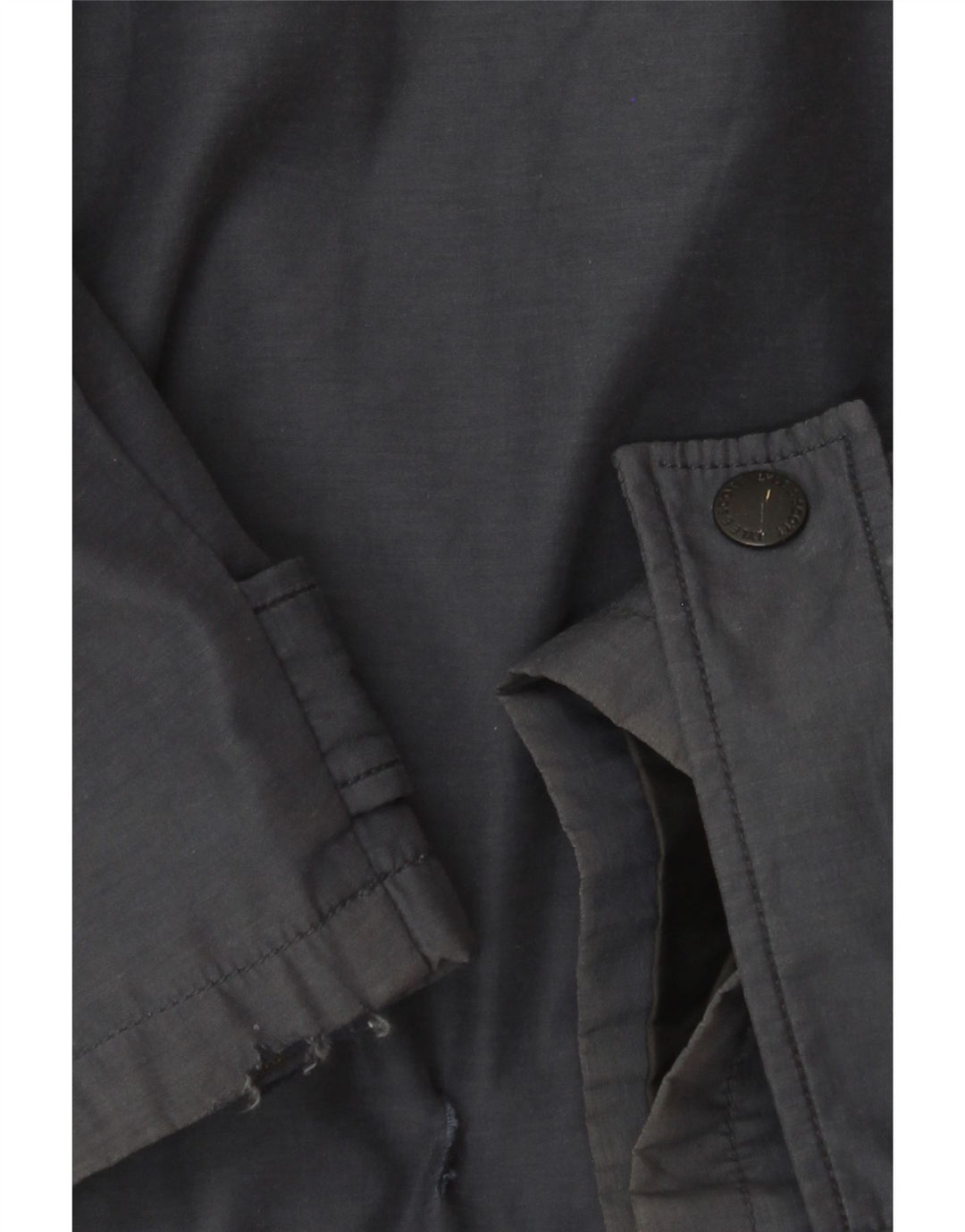 Jaqueta corta-vento masculina LYLE & SCOTT com capuz Reino Unido 40 grande azul marinho nylon