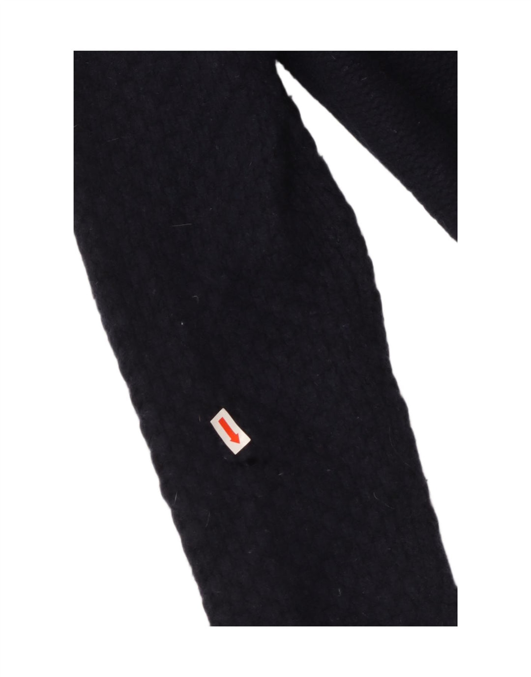 Suéter feminino TOMMY HILFIGER com gola xale UK 18 XL lã azul marinho