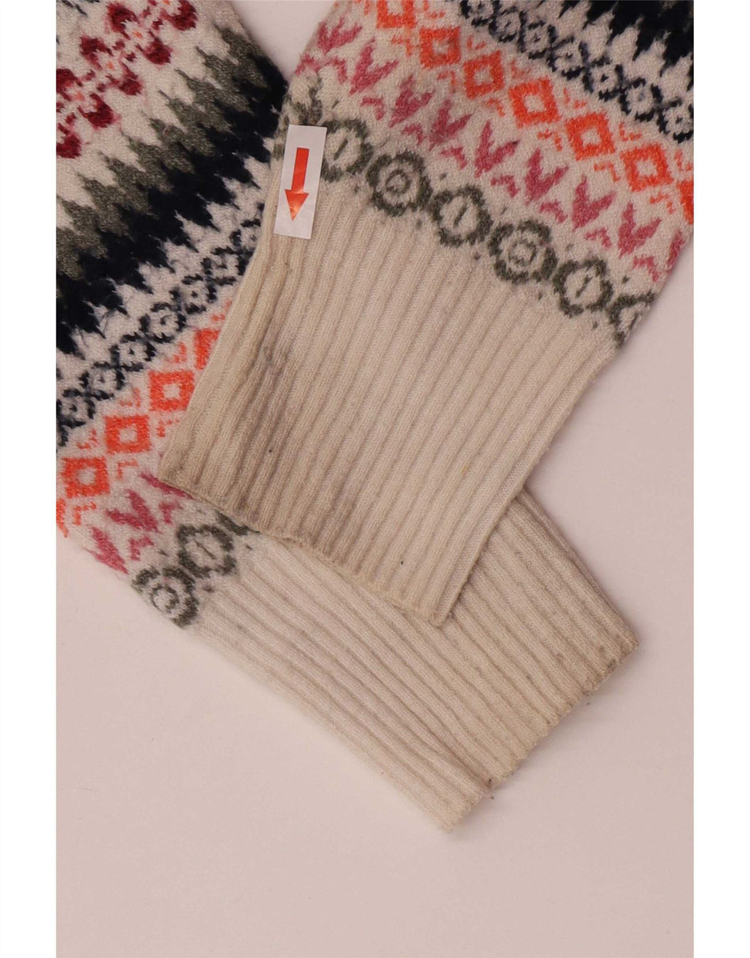 Suéter masculino Marks & Spencer com gola canoa grande multicolorido Fair Isle