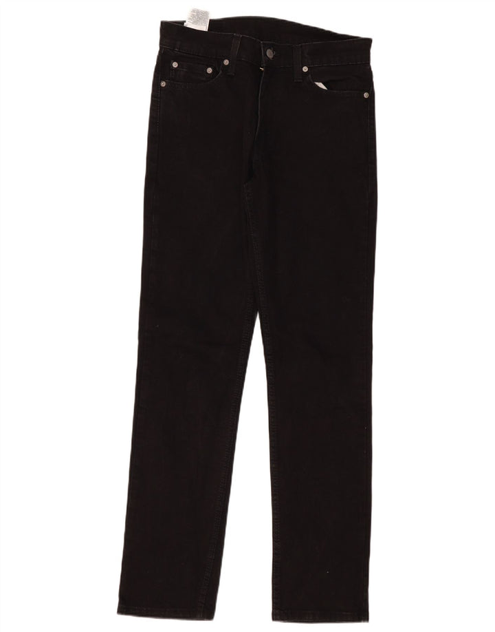 Levi's Masculino 511 Slim Jeans W30 L32 Algodão Preto