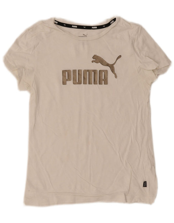 Camiseta Puma Meninas Graphic 11-12 Anos Branco