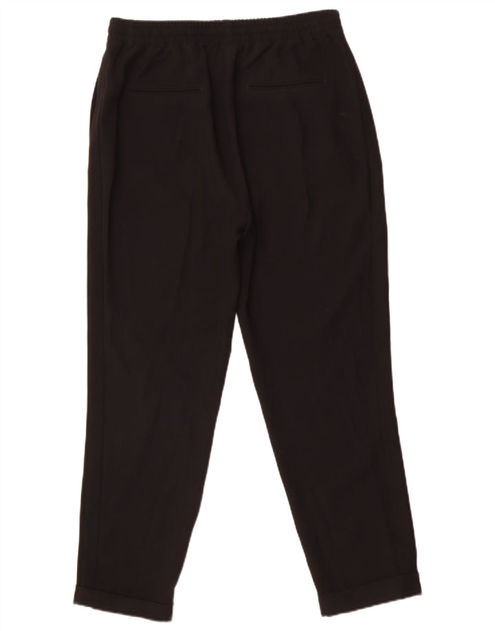 Calça de treino feminina Whistles Joggers UK 10 poliéster preto pequeno